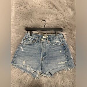 AGOLDE PARKER DENIM SHORTS